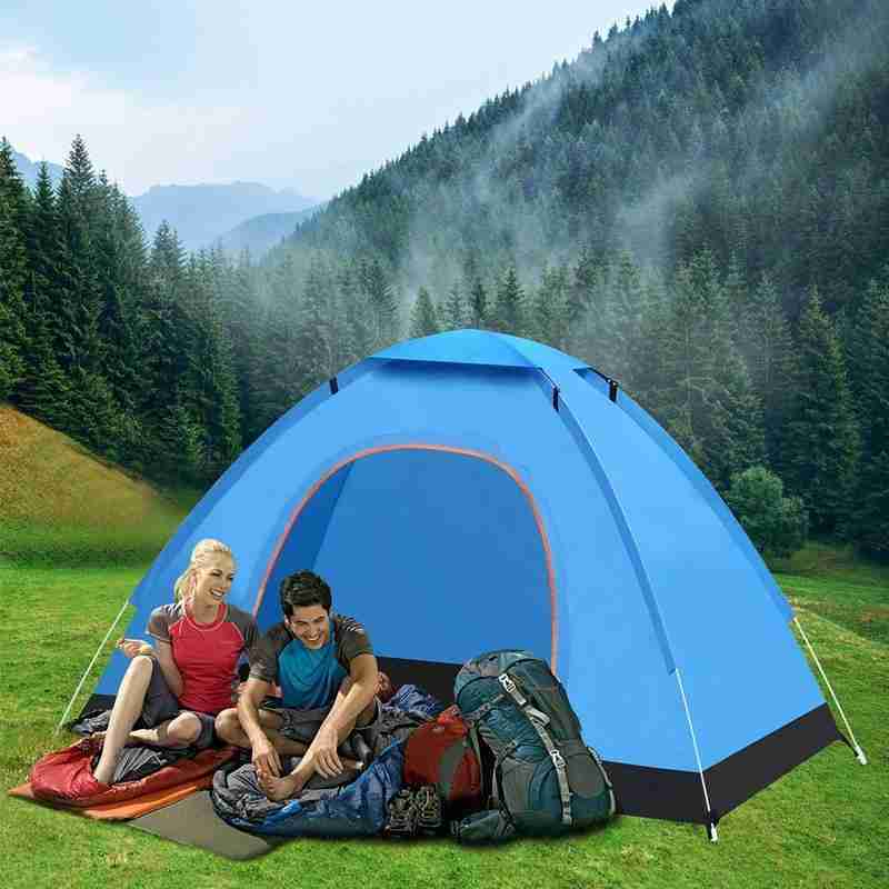 Cheap Goat Tents Automatic Camping Tent 1 2 Person Family Tent Double Protable Backpacking Setup Awning Tent Instant Outdoor Hiking Travel L H3b0   